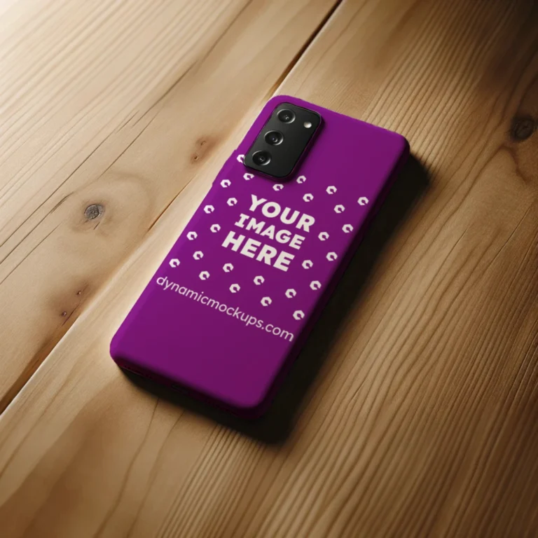 Samsung Purple Phone Case Mockup Template